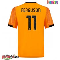 Camiseta AS Roma Evan Ferguson #11 Visitante Equipación 2025-26 manga corta